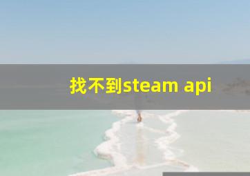 找不到steam api